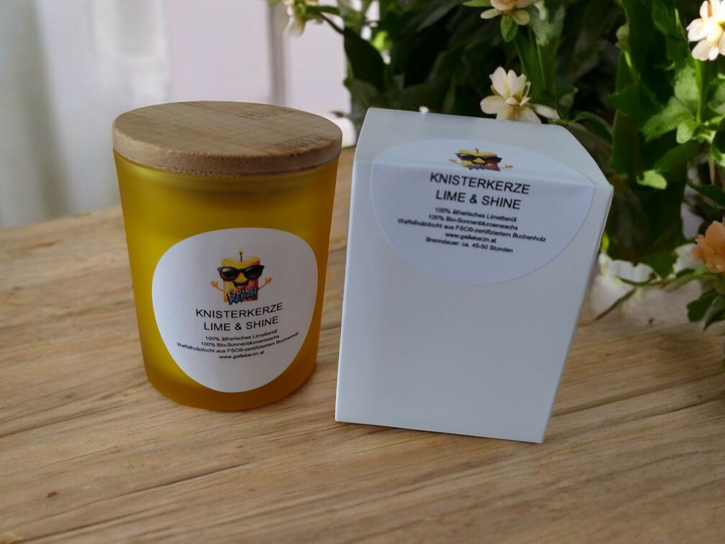Knisterkerze Lime & Shine